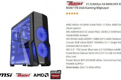 1900 Lira Bütçeli Oyun Bilgisayarı