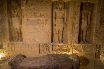 Mısır’daki Sakkara antik mezarlığındaki duvar resimleri 4 bin yıl sonra hala tüm ihtişamını koruyor