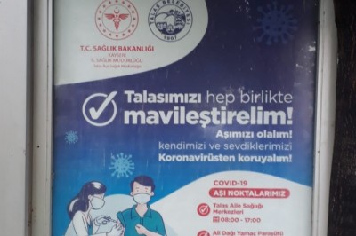 Talas Belediyesi'nden 'aşı' çağrısı