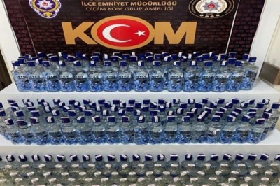Didim’de sahte içki operasyonu