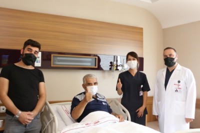 Covid teşhisi konulan hasta yeniden sağlığına kavuştu