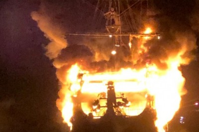 Alanya'da tur teknelerinde yangın