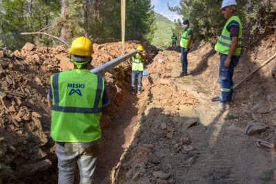 Anamur'da içmesuyu çalışmaları sürüyor