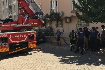 Aydın'da yabancı uyrukluların kaldığı evde yangın çıktı