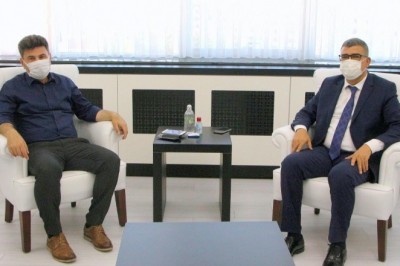 Emniyet Müdürü Kurt, Rektör Karacoşkun’la bir araya geldi