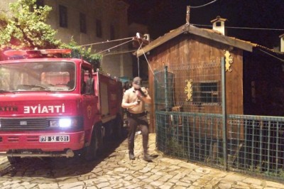Safranbolu'da Tarihi Çarşı'daki yangın korkuttu