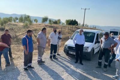 Başkan Yılmaz, Emet’te yol yapım çalışmalarını yerinde inceledi