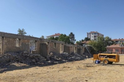 Ereğli'de Taş Evler restorasyon çalışmaları sürüyor