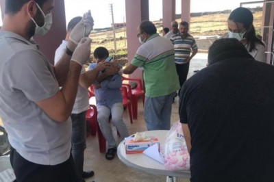 Diyarbakır aşılamada 'turuncu'ya döndü