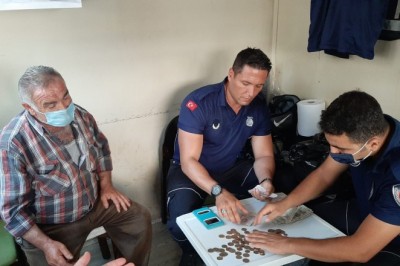 Yakalanan dilencinin bir günlük kazancı bin 164 lira