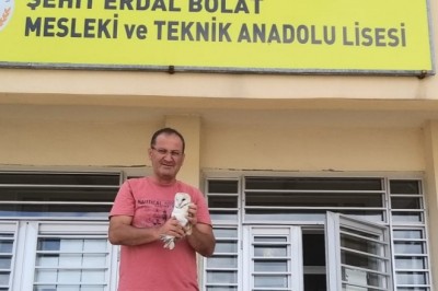 Yaralı halde bulunan baykuş tedavi altına alındı