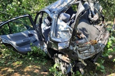 Kontrolden çıkan yabancı plakalı otomobil fındık bahçesine düştü: 1 ölü, 1 ağır yaralı