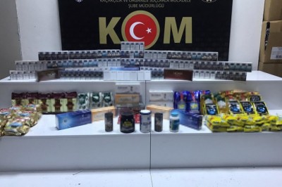 Samsun'da yabancı uyruklu şahıs kaçak ürünlerle yakalandı