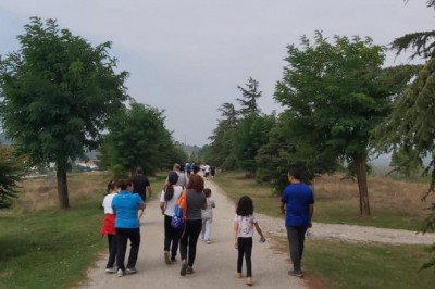 Yüzlerce kişi doğa yürüyüşünde buluştu