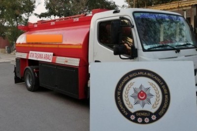 Atık taşıma aracından litrelerce kaçak akaryakıt çıktı