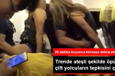 Trende Kendilerini Kaybedip Öpüşmeye Başlayan Çift Yolculardan Tepki Aldı