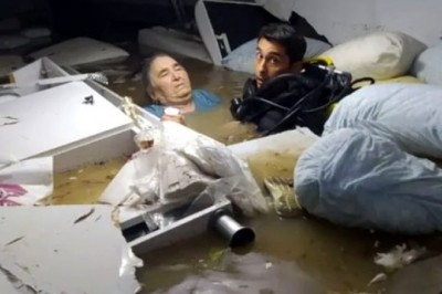 Hastane Bodrumunda Ölüm Kalım Savaşı Verildi! Engelli Kadının İmdadına Polis Yetişti