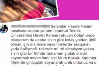 Hande Ataizi Cesur Laflar Eden Takipçisine Cevabını Esirgemedi