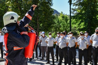 Ankara İtfaiyesi’nden Anfa personeline yangın tatbikatı eğitimi
