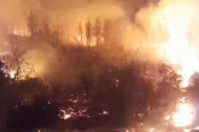 Buldan’da geceyi aydınlatan alevler kontrol altına alındı