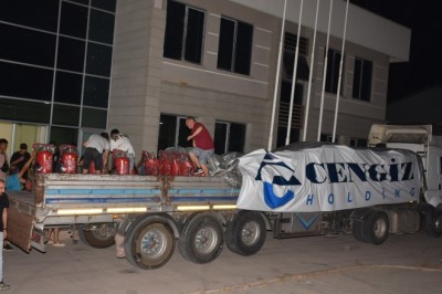 Cengiz Holding’den yangın mücadelesine ekipman desteği