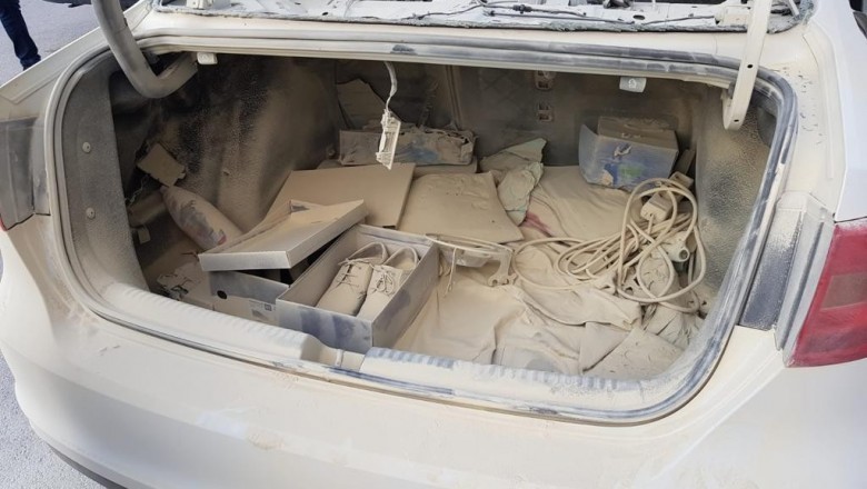Gaz kaçıran piknik tüpü sigaranın ateşlenmesiyle bomba gibi patladı