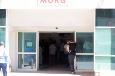 Morg önünde büyük acı