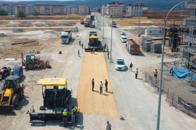 Hastane yolunda asfalt çalışması başlatıldı