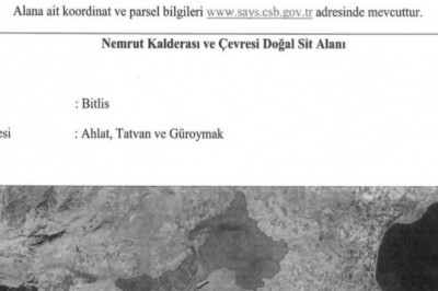 Nemrut Kalderası Nitelikli Doğal Koruma Alanı olarak tescillendi