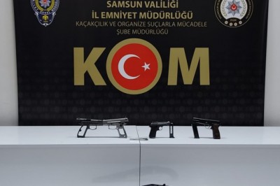 Samsun'da silah ticareti operasyonu: 6 gözaltı