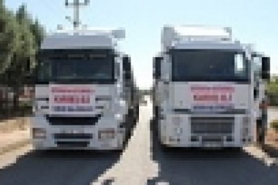 Adıyaman’dan Kastamonu’ya 5 tır yaşam malzemesi