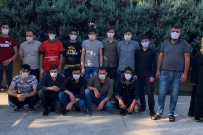 TEM Otoyolu'nda 15 göçmen yakalandı sürücü gözaltına alındı