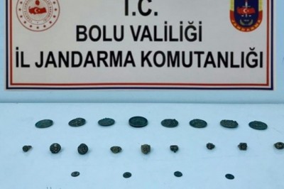 Bolu’da, Roma ve Bizans dönemine ait 24 adet tarihi eser yakalandı: 2 gözaltı