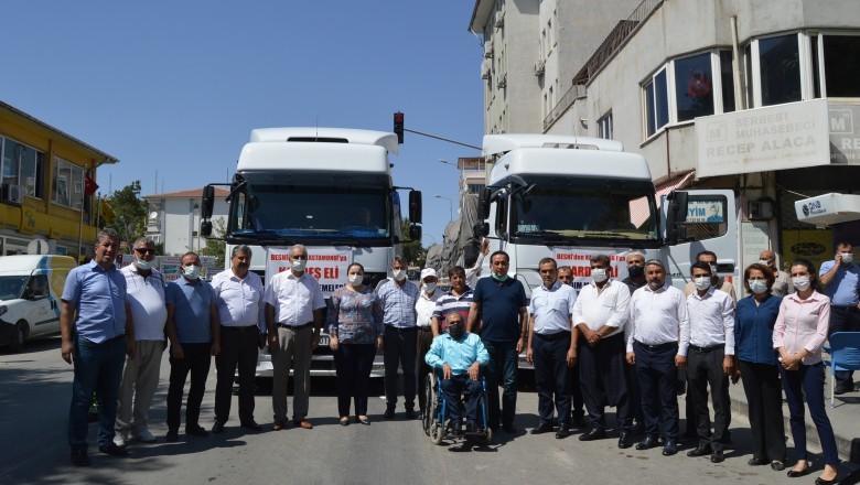 Adıyaman’ın Besni ilçesinden Kastamonu’ya 2 tır yardım