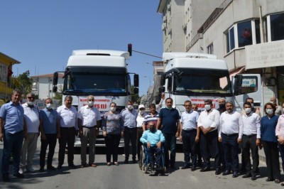 Adıyaman’ın Besni ilçesinden Kastamonu’ya 2 tır yardım