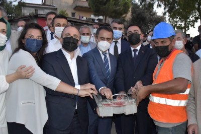 Bigalıların ev hayali için ilk harç döküldü