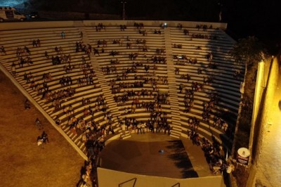 Atıl durumdaki Ağlayan Kaya Amfi Tiyatrosu yeniden hayat buldu