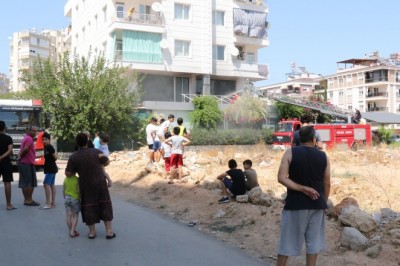 Balık restoranında baca yangını