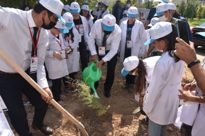 'Tohumdan soframa elmanın serüveni’ projesinde ilk fidanlar toprakla buluştu